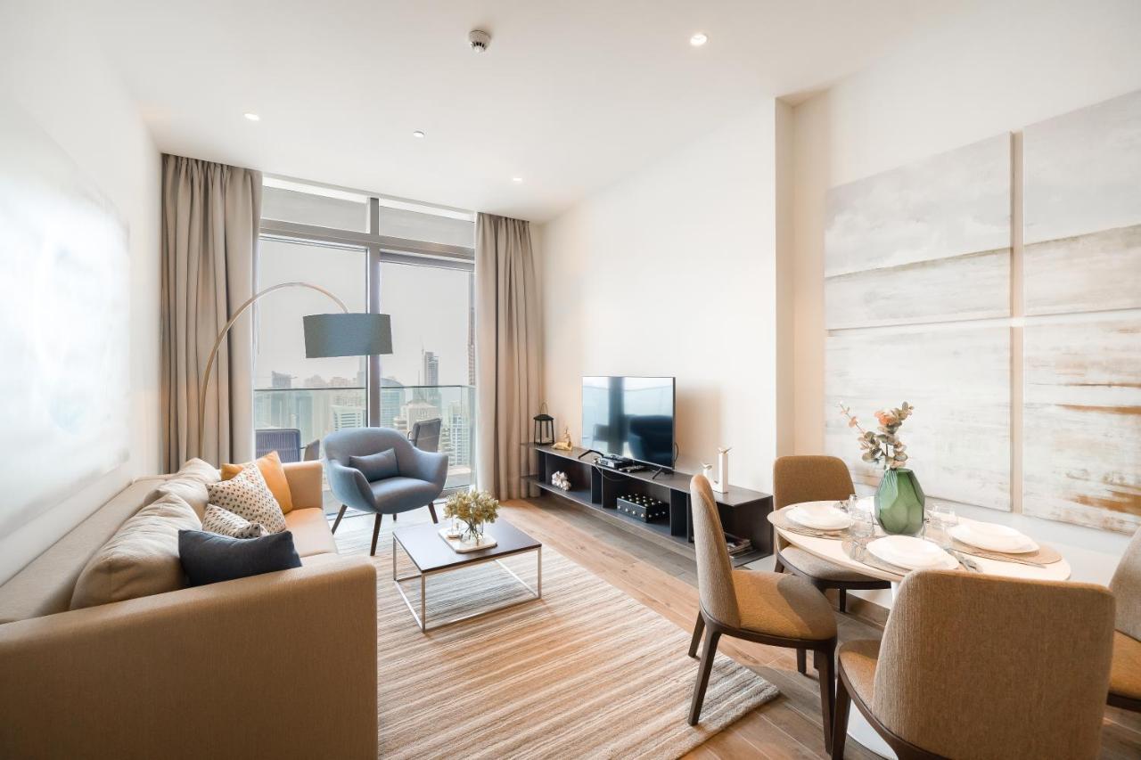 דובאי Luton Vacation Homes - Marina View & Luxury 1Br - Jumeirah Living Marina Gate Tower 3 - 54Ab49Ab36Ab מראה חיצוני תמונה