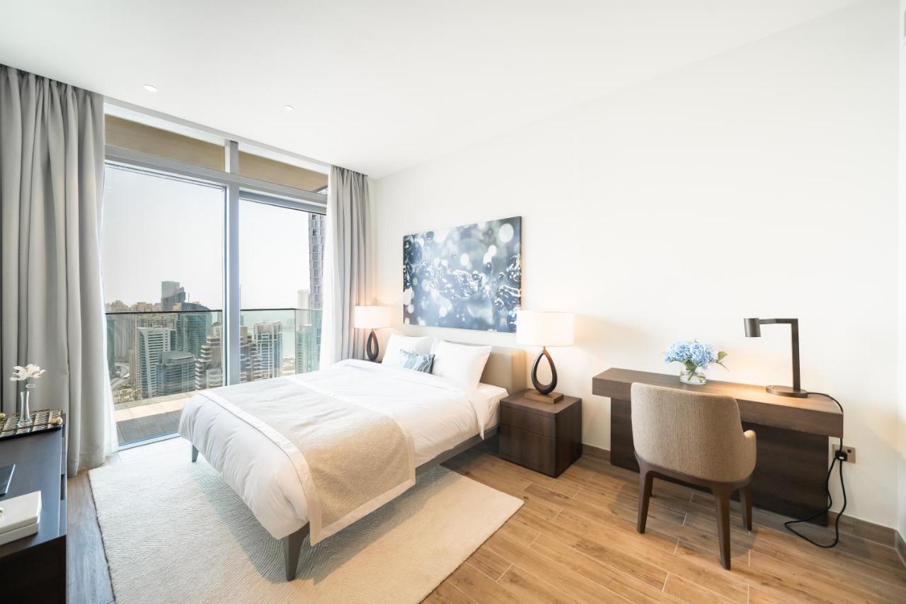 דובאי Luton Vacation Homes - Marina View & Luxury 1Br - Jumeirah Living Marina Gate Tower 3 - 54Ab49Ab36Ab מראה חיצוני תמונה