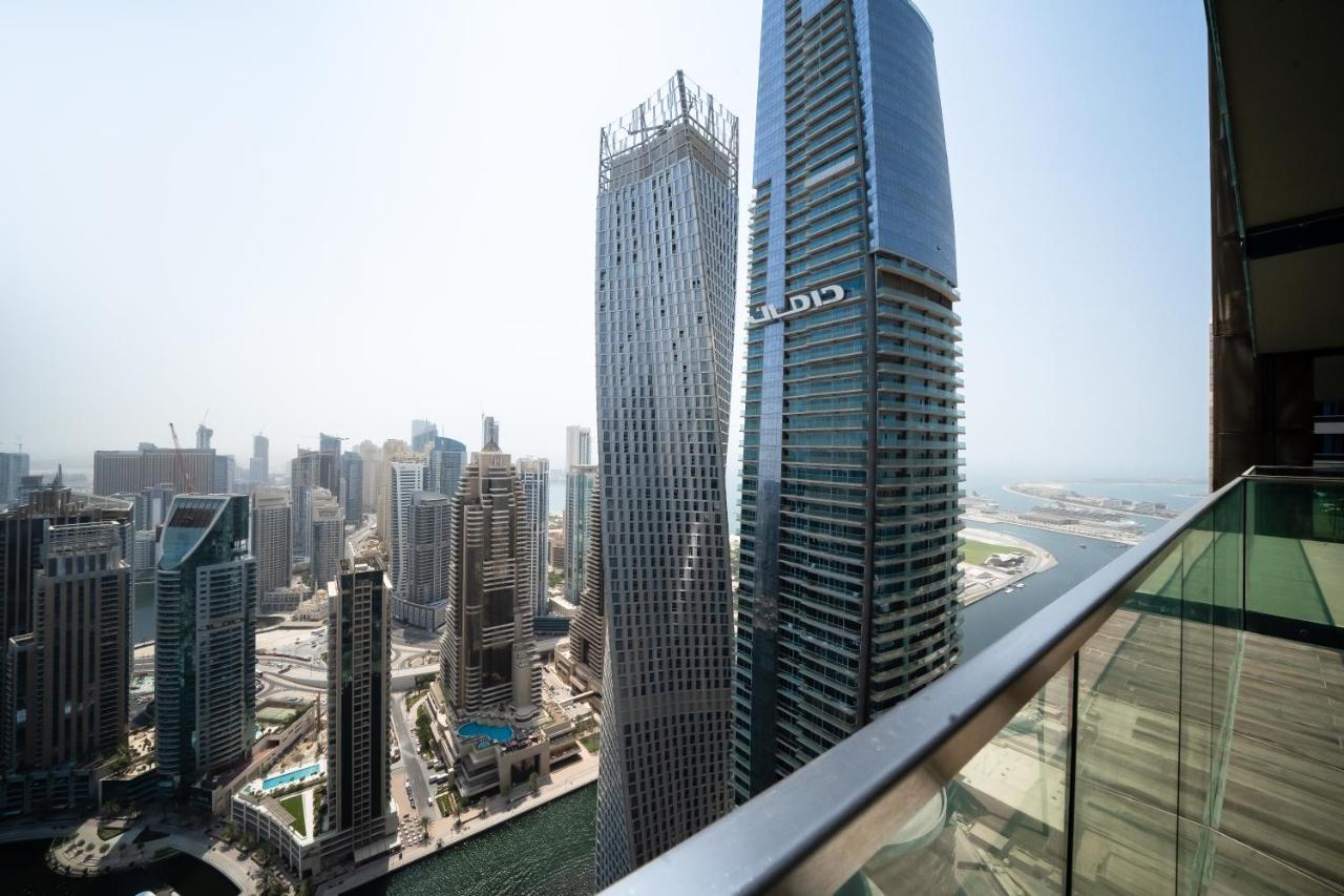 דובאי Luton Vacation Homes - Marina View & Luxury 1Br - Jumeirah Living Marina Gate Tower 3 - 54Ab49Ab36Ab מראה חיצוני תמונה