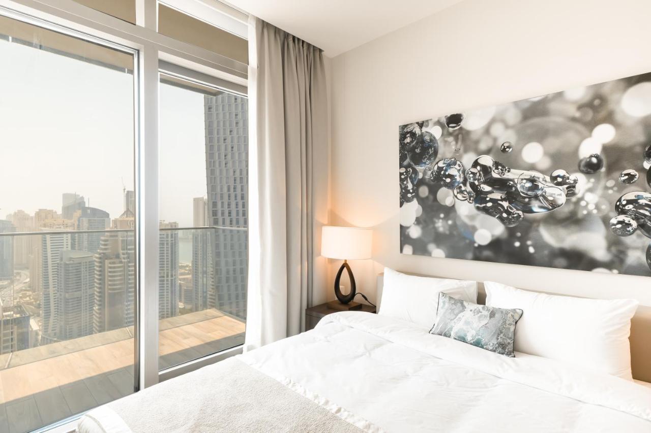 דובאי Luton Vacation Homes - Marina View & Luxury 1Br - Jumeirah Living Marina Gate Tower 3 - 54Ab49Ab36Ab מראה חיצוני תמונה