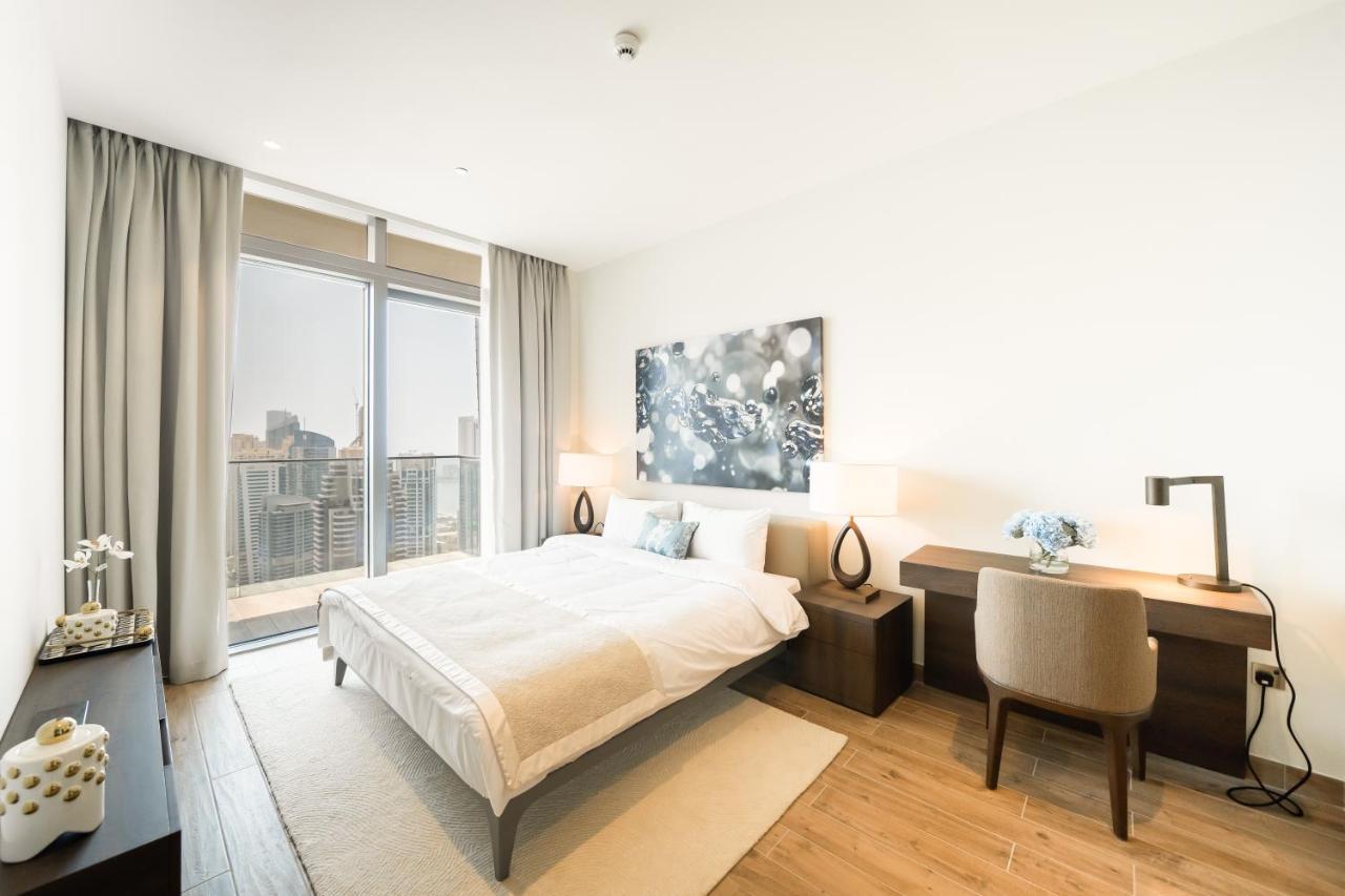 דובאי Luton Vacation Homes - Marina View & Luxury 1Br - Jumeirah Living Marina Gate Tower 3 - 54Ab49Ab36Ab מראה חיצוני תמונה